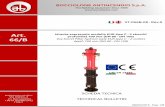 ST-066B-08 REV0 Idrante soprasuolo EUR C 2vie DN80 100 P700 · Hydrant style: pillar ﬁre hydrant style EUR, with two outlets, type C (with break system), depth 700 mm, an/freeze