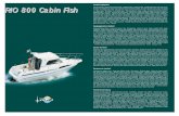 RIO 800 Cabin Fish - NAUTICA REPORT | NAUTICA | NEWS ... · RIO 800 Cabin Fish RIO 800 Cabin Fish ... Pompa di sentina elettrica e manuale - Portabandiera con ... Lighting in each