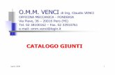 O.M.M. VENCI di Ing. Claudio VENCI OFFICINA MECCANICA ... · Aprile 2006 1 O.M.M. VENCI di Ing. Claudio VENCI OFFICINA MECCANICA -FONDERIA Via Piave, 36 –20016 Pero (MI) Tel. 02