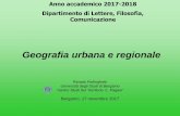 Geografia urbana e regionale - UniBG. urb. 18, finale lez. 17 -18.pdf · Lanza, cap. 8 introduzione, 8.1, 8.6, 8.7. Approfondimento la megalopoli padana, caratteri e dinamiche paesaggistiche,