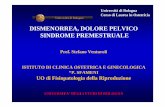 DISMENORREA, DOLORE PELVICO SINDROME …campus.unibo.it/133790/13/3) Dismenorrea e Sindrome Premestruale.pdf · DISMENORREA, DOLORE PELVICO SINDROME PREMESTRUALE Prof. Stefano Venturoli