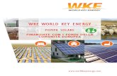 WKE WORLD KEY ENERGY · Dotato di una pompa volumetrica con tre pistoni a stantuffo, il sistema Fotovoltaico di ... Air switch - Sensore livello acqua - Ganci metallici ...