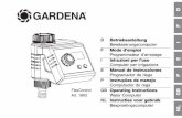 OM, Gardena, 1883, FlexControl, Programmateur … F Programmateur d’arrosage GARDENA FlexControl Ceci est la traduction du mode d’emploi original allemand. Veuillez lire ce mode