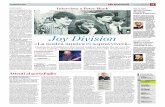 Joy Division - UniversiTrading · rock e del punk, deve qualche cosa ai Joy Division. I suoni dei nostri dischi rimangono carat ... “Love will tear us part”, la prima volta che