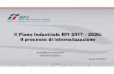 Il Piano Industriale RFI 2017 – 2026: il processo di ... · Impianti ACC/ACCM Procedure di Verifica , Attivazione e Modifiche in esercizio . ... Progetto Modulo Luino (MI) Progetto