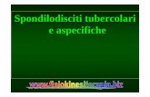 Spondilodisciti tubercolari e aspecifiche - Fisiokinesiterapia · Bone and Joint Tuberculosis DIAGNOSIS PROBLEMS Tubercolosi Osteoarticolare ... ANNO DA INTERVENTI CHIRURGICI SPINALI