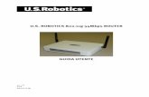 U.S. ROBOTICS 802.11g 54Mbps ROUTER - support.usr.com · gateway/router, server DNS/server dei no mi e nome del servizio (facoltativo). Nota: per ottenere le informazioni richiest