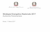Strategia Energetica Nazionale 2017 - mise.gov.it · senza interventi strutturali (e.g., mix generativo, oneri di sistema, fiscalità) Raggiungere e superare obiettivi ambientali
