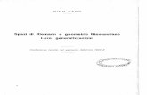 Spazi di Riemann e geometrie Riemanniane Loro generalizzazioni 03 (1931-32) - 02... · GINO FANO Spazi di Riemann e geometrie Riemanniane Loro generalizzazioni Conferenze tenute nel