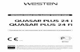 QUASAR PLUS 24 Fi - doninstal.com”окументация на котлы BAXI... · quasar plus 24 i quasar plus 24 fi uni en iso 9001 certificazione dei sistemi qualita' delle