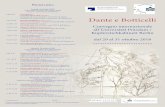 trasumanar alta fantasia Dante e Botticelli - uni-potsdam.de · Botticelli nella città di Dite: i canti VIII-X dell’Inferno 11.45-12.30 Eduard VILELLA (Barcelona, UA): L’intrecciarsi