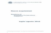 Nuove acquisizioni - servizibibliotecari.unibg.itservizibibliotecari.unibg.it/acq/ecoing100708.pdf · - Bologna : Il Mulino, c2010 151 p. ; 22 cm. - (Democrazie, diritti, costituzioni)