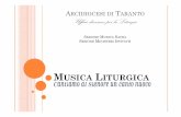 Musica Liturgica. Relazione di don Marco Gerardo. 9.III ... · SGUARDO ALLA SITUAZIONE/1 La questione della musica liturgica (come dell’arte liturgica in genere) è un po’ la