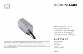 AK LIDA 47 - heidenhain.com AK LIDA 47 3/2016 Instrucciones de montaje Cabezal captador Para el montaje de la regla y las cintas de medida deben consultarse las instrucciones de montaje