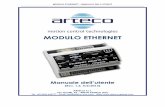 Modulo ethernet - Manuale d'uso 4-2-2013 - arteco-global.com · MODULO ETHERNET – MANUALE DELL’UTENTE 7 2.2 COLLEGAMENTI Disposizioni da osservare in fase di collegamento del