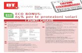 ECO BONUS: 65% per le protezioni solari · ECO BONUS: 65% per le protezioni solari BTGroup via Carlo Maria Maggi 41/43 a Lesmo (MB) tel. 039 628481 fax 039 6066185 I PUNTI CHIAVE