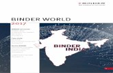 BINDER WORLD · musica hindi. Da quanto tempo lavora per BINDER? Lavoro per l’azienda oramai da più di cinque anni. Quali sono state le sfide più grandi in questo periodo? Il