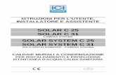 IT SOLAR C 5-01-10 - la-certificazione-energetica.net tecniche per certificazioni... · istruzioni per l’utente, installatore e assistente solar c 25 solar c 31 camera stagna solar