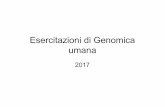 Esercitazionidi Genomica umana - campus.unibo.itcampus.unibo.it/307059/7/lezlab_gu_17.pdf · Scopo 1) Determinazione del genotipo di due polimorfismi a singolo nucleotide (SNPs) •