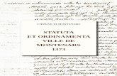 COMUNE DI MONTENARS · COMUN DI MONTENÂRS - COMUNE DI MONTENARS STATUTA ET ORDINAMENTA VILLE DE MONTENARS 1373 (Biblioteca Civica V. Joppi Udine, ms f.p. 873/a/doc 135)