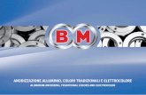 BM Anodizzazione Alluminio srl ANODIZZAZIONE ALLUMINIO ... · anodizzazione alluminio, colori tradizionali e elettrocolore aluminum anodizing, traditional colors and electrocolor