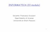 INFORMATICA (II modulo) - Sito di servizio per matematici ...scozzari/informatica/old/Informatica_Cap1.pdf · A. S. Tanenbaum “Reti di Calcolatori” 4 edizione Pearson Education