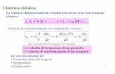 Cinetica chimica - Cinetica chimica k = fattore di fattore fattore frequenza sterico energetico Reazione