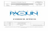 CODICE ETICO - gaetanopaolin.comgaetanopaolin.com/downloads/gaetano_paolin_spa_codice_etico.pdf · Appendice 1 - CODICE ETICO pag. 3 di 29 1. PREMESSA La ditta Paolin è stata fondata