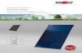 Documentazione tecnica Tecnica solare - Wolf Italia · • Dimensioni compatte del modulo: 3,23 m x 1,24 m • 5 anni di garanzia Dati tecnici Assorbitore per piscina Lunghezza A