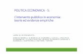 POLITICA ECONOMICA - POLITICA ECONOMICA ---5:5: L ...host.uniroma3.it/centri/jeanmonnet/pdf/PE 5-2015.pdf · economica o di regolazione dell'economia di mercato, ma anche interventi