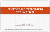 IL PROCESSO TRIBUTARIO TELEMATICO - odcec. Aurelio Parente - Il Processo Tributario Telematico Per disciplinare