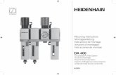 Montageanleitung DA 400 - heidenhain.de · La cantidad de aire comprimido requerido para una óptima alimentación de los sistemas de medida es de 7 hasta 10 l/min por sistema lineal