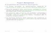Project Management · nuovo progetto. Esempio di WBS standard usata dal Dip. Difesa USA . Stefano Giordani Modelli per la Gestione di Sistemi Complessi - I parte 11 Project Management