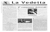 La Vedetta · Sped. Abb. Post. art. 1, comma 1, del DL 24/12/2003 n. 353, convertito in L. 27/2/04 n. 46 - CPO di Agrigento La Vedetta IL GIORNALE DI LICATA ANNO XXIV - N° 9 - EURO