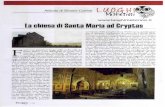 Maria ad Cryptas.pdf · L'Ordine dei Templari Il 12 maggio del 2008 la chiesa di Sann Maria ad Cryp- tas è stata di una speciale puntan di Voyager dal titolo "Templari. Il tesoro