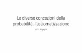 Le diverse concezioni della probabilità, l'assiomatizzazione 2015/23 febbraio/Brigaglia/brigaglia.pdf · effet lui-même. •De Morgan 1837: Laplace actually used the theory of probabilities