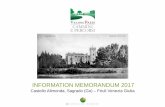INFORMATION MEMORANDUM 2017 - Comune di Sagrado · INFORMATION MEMORANDUM 2017 Castello Alimonda, Sagrado (Go) – Friuli Venezia Giuli a Immagine dei primi del ‘900. CAMMINI E