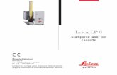 Leica LP C Manuale d'istruzioni 1v1 RevB LP C/User... · laboratori di patologia, istologia, citologia, tos-sicologia ecc. e solo per la stampa laser di cassette istologiche Leica