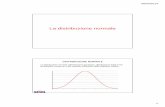 La distribuzione normalebiometria.univr.it/sesm/files/lezione6.pdf · La distribuzione empirica (diagramma a barre) può essere approssimata con una curva teorica (la distribuzione
