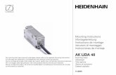 AK LIDA 48 - heidenhain.com Gire el cabezal levemente para ajustar la posición de la marca de referencia. El pico de la señal de las marcas de referencia debe estar alineado con