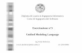 Esercitazione n°3 Unified Modeling Languagelia.deis.unibo.it/Courses/Teledid/IngSW/lucidi3.pdf · Diploma di Laurea in Ingegneria Informatica Corso di Ingegneria del Software Esercitazione