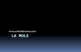 Prof.ssa PATRIZIA GALLUCCI LA MOLE 4. mole.pdf · La formula significa anche che una mole di nitrato di calcio contiene 1 mole di calcio, 2 moli di azoto e 6 moli di ossigeno. La