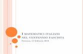 I matematici italiani nel ventennio fascista · Biomatematica. Come fisico-matematico, le sue principali ricerche riguardano l’elasticità, propagazione della luce nei mezzi birifrangenti,