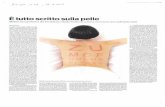Peau-Azione · È tutto scritto sulla pelle Mostre Un'esposizione alla Fondazione Claude Verdan di Losanna racconta la storia dell'epidermide Marco Horat La pelle come metafora della