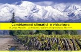Cambiamenti climatici e viticoltura · Climi del quaternario – perché ci interessano Perché sono gli unici periodi freddi nella storia della Vitis vinifera (relitto delle fasi