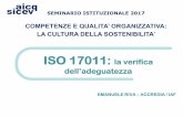 ISO 17011: la verifica - AICQ SICEV · 2017-10-17 · I Dipartimenti e gli schemi di accreditamentoNuova revisione della ISO/IEC 17011 ISO 17000 - draft 5.6. Accreditation third-party