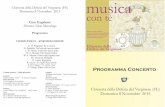 programma 8 novembre - Il Nuovo Echo...Curriculum del Coro: L'Associazione culturale Coro da camera Euphoné nasce a Ferrara nel 2013 per iniziativa di Silvia Marcolongo e di alcuni