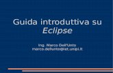 Guida introduttiva su Eclipse - I Amlgiambr.math.unipa.it/lezioniLP10_11/manuale_Java-IDE...Path (II) Per settare il Path di un progetto cliccare su Nome_ProgettoProperties nella vista