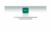 La comunicazione professionista sanitario-pazientefad-cura-persona.ecm33.it/cm/pdf/modulo1.pdf · 2014-11-25 · Etimologia della parola ”comunicare” Tra le derivazioni etimologiche