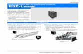 E3Z Laser Catalogo - Omron · 2 Sensori fotoelettrici laser con amplificatore integrato E3Z-Laser Modelli BGS Rilevamento a lunga distanza a 300 mm (carta bianca) Basso errore bianco/nero